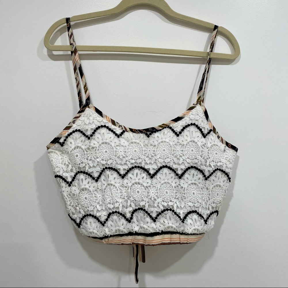 [3 for $12] Shein guipure lace cami cropped top